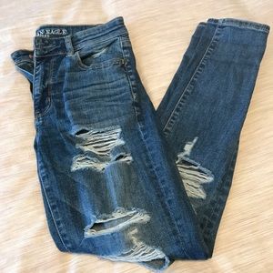 AEO Distressed Jean Leggings